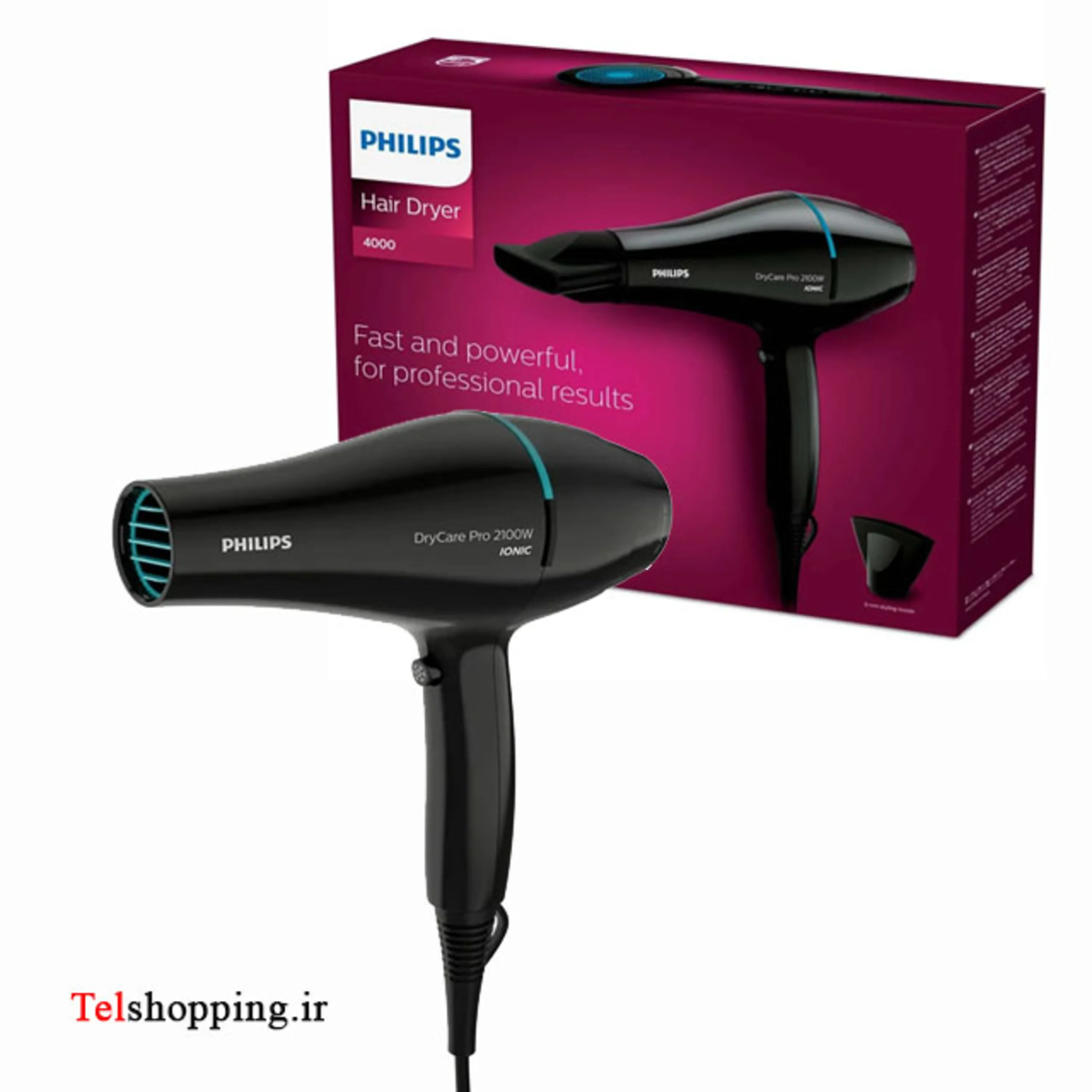 سشوار حرفه ای فیلیپس مدل BHD272